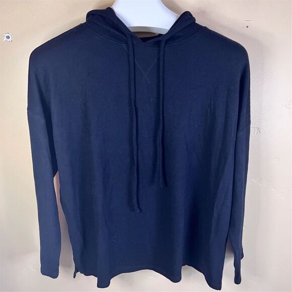 Style & Co Women's Black Hooded Pullover Sweater Size Large Butter Soft Cozy - Picture 1 of 8